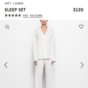 SKIMS Soft Lounge Sleep Set - White